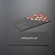 Wizytówki jednostronne folia mat + lakier wybiórczy UV 90x50mm