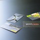 Wizytówki jednostronne folia mat + lakier wybiórczy UV 90x50mm