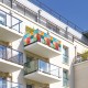 Osłona balkonowa jednostronna - Kolorowa mozaika