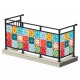 Osłona balkonowa jednostronna - Kolorowa mozaika