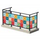 Osłona balkonowa siatka - Kolorowa mozaika