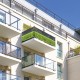 Osłona balkonowa jednostronna - Zielony krzew