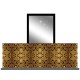 Osłona balkonowa jednostronna - Złoty ornament