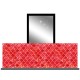 Osłona balkonowa jednostronna - Czerwona mozaika