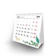 Kalendarz piramidka spiralowany - miesięczny z indywidualnym kalendarium