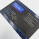 Wizytówki jednostronne lakier wybiórczy UV + folia soft touch - aksamitna